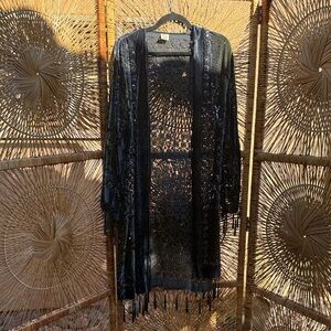 Velvet beaded Kimono